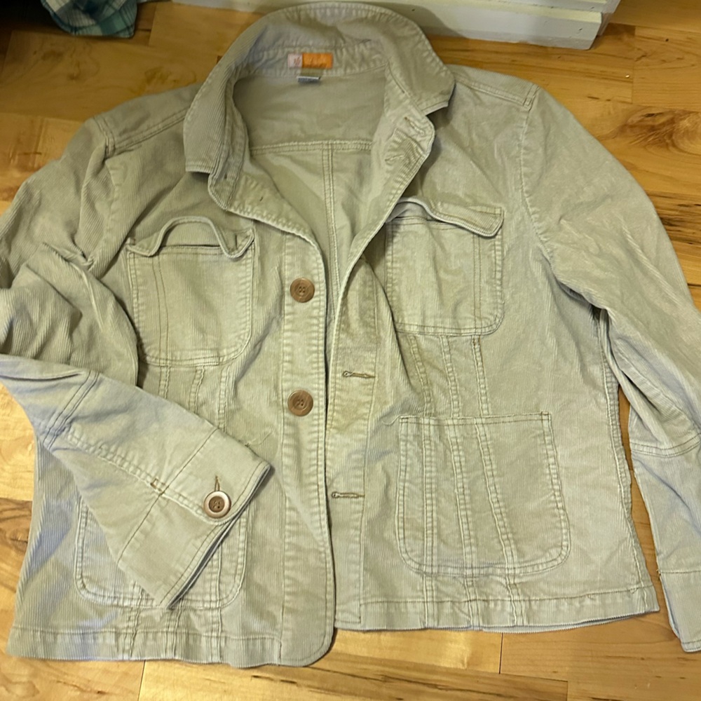 Creamy Beige Corduroy Jacket